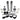 3.5 Inch Front Dual Rate Long Travel Coil Spring Lift Kit with Rear Metal Coil Spring Spacers and Shock Extensions 2020-2022 Jeep Gladiator JT Non-Rubicon Skyjacker image 1