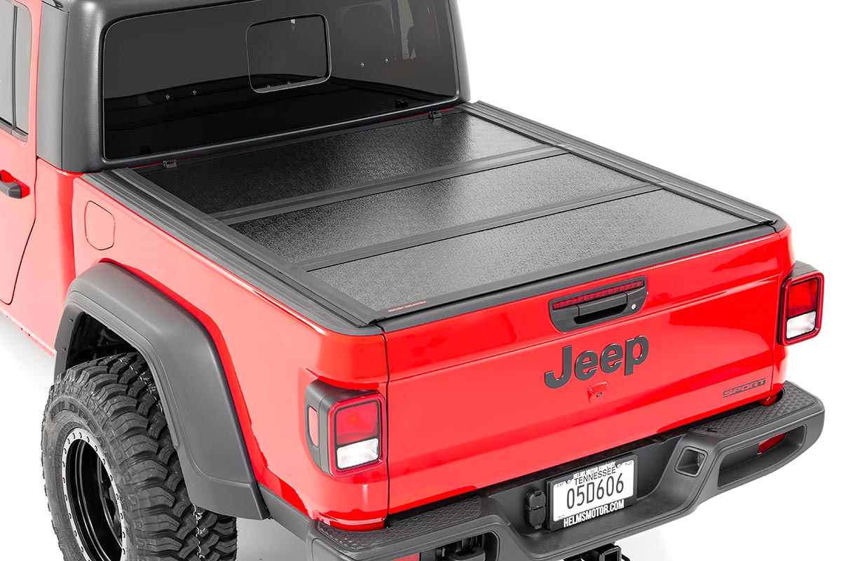 Jeep Low Profile Hard Tri-Fold Tonneau Cover 20 Gladiator 5 Foot Bed