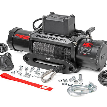 9500 LB Electric Winch Synthetic Rope Pro Series